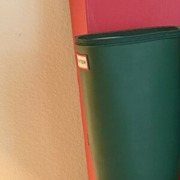New Hunter Women's Original Tall Waterproof Rain Boots Size 10 Green Adjustable - Picture 3 of 10